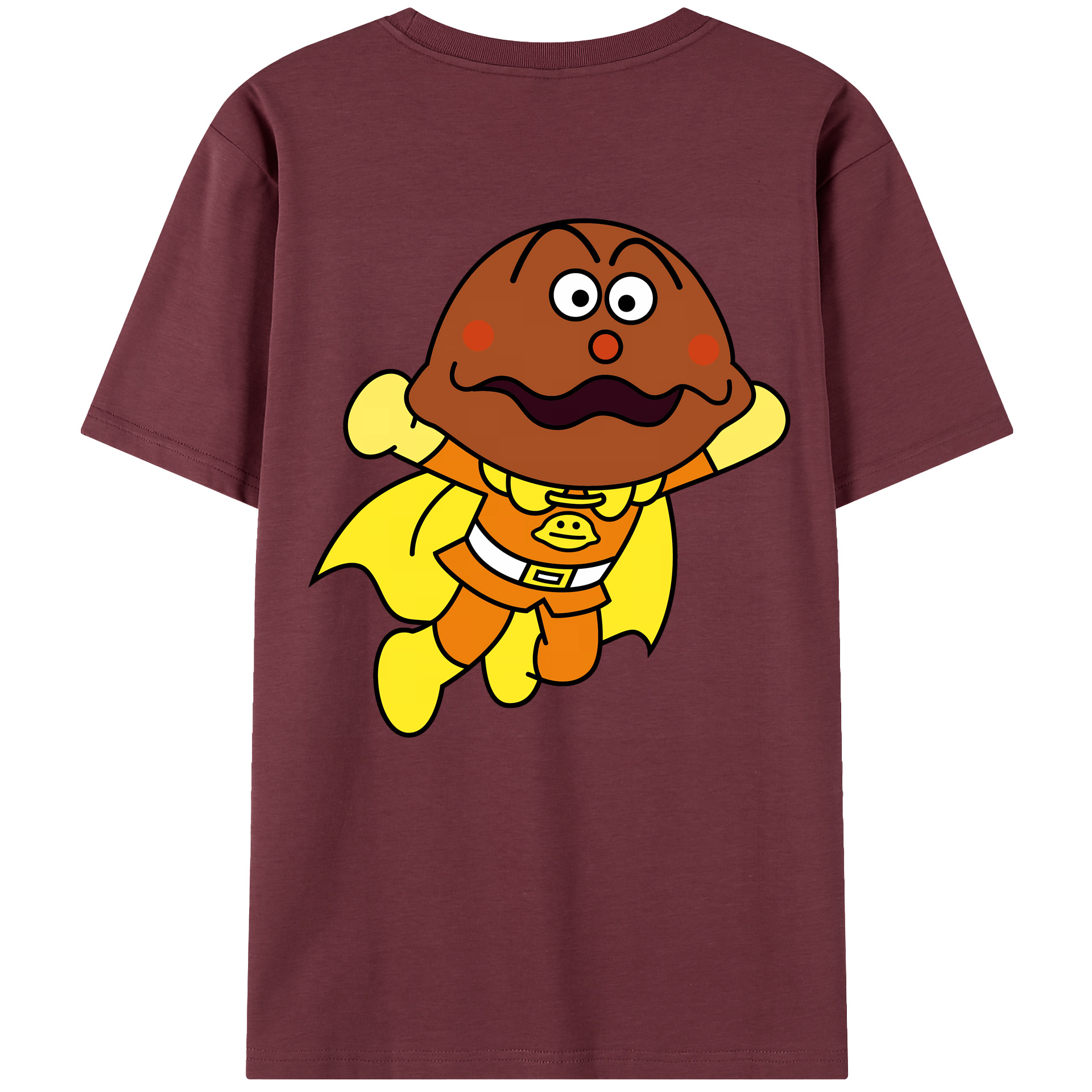 （画像用） アンパンマン Anpanman 綿100％半袖Tシャツ（背面プリント）